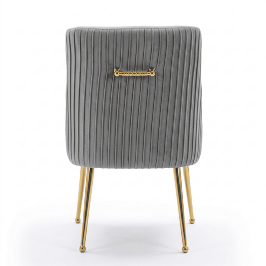 PALOMA Gold Dining Chair Gray