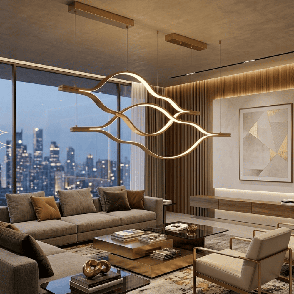 Modern, designer pendant lamp, WAVE