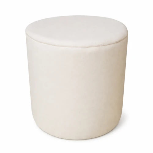 Nicole Cream Roller round Pouf