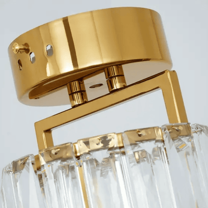 Glamorous, gold, ceiling lamp, designer, exclusive, single, crystal shade, DIAMOND XS