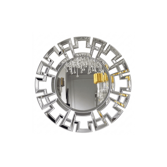 New York style decorative mirror glamour silver ELISE