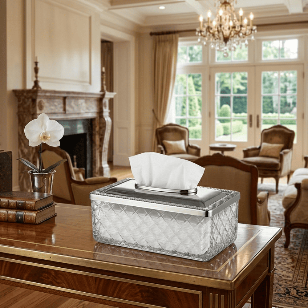 Handkerchief holder silver