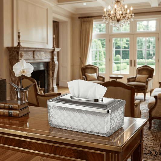 Handkerchief holder silver