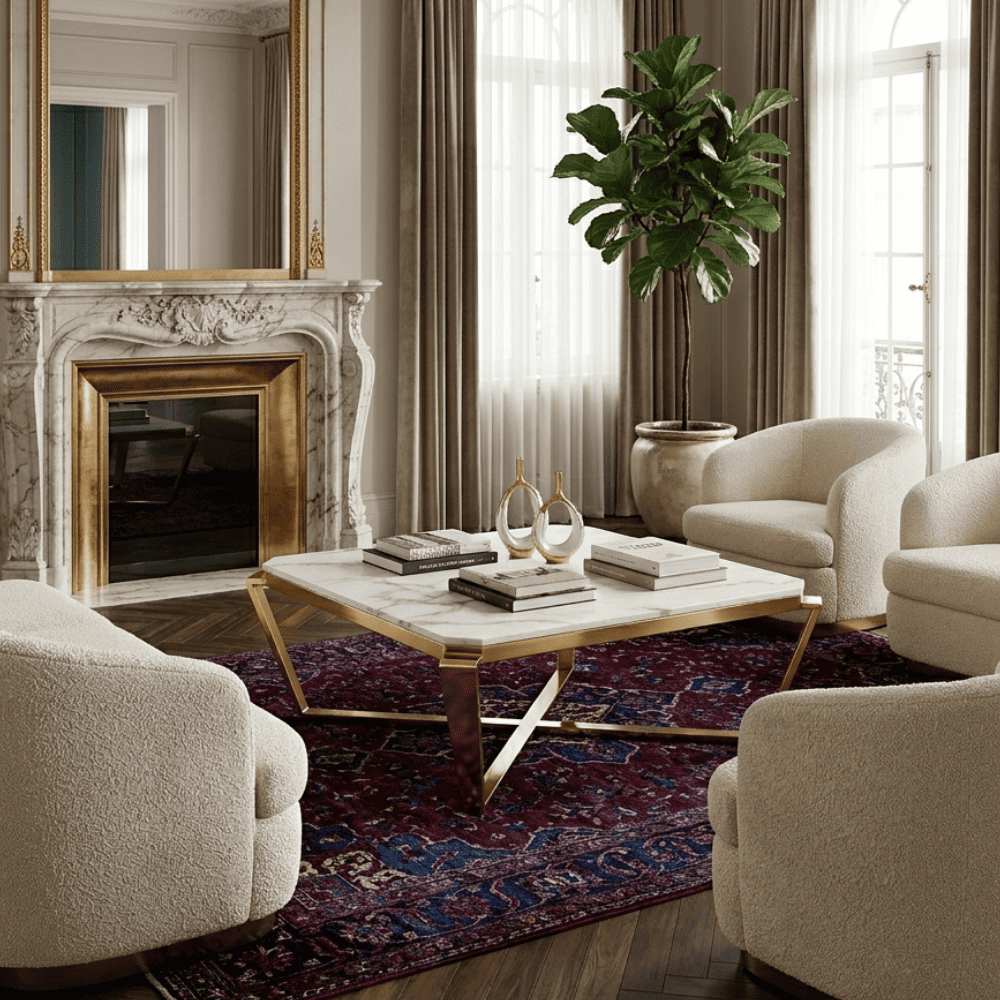 Coffee table for RALPH living room gold