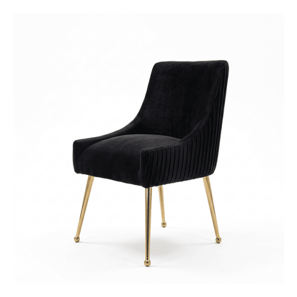 PALOMA gold dining chair black