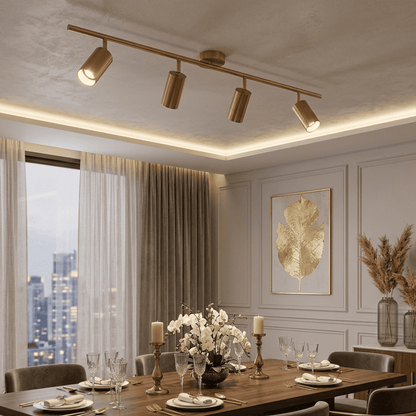 Glamorous, gold, ceiling lamp, designer, exclusive, four light points MODERN 4
