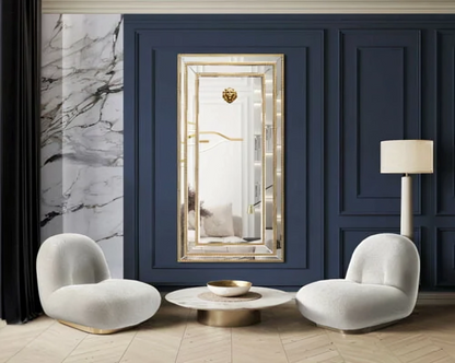 Modern Wild Lion Mirror