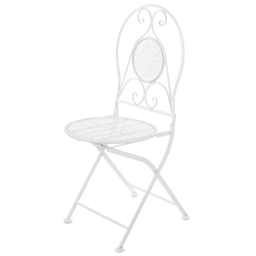 Sidė white metal garden Chair
