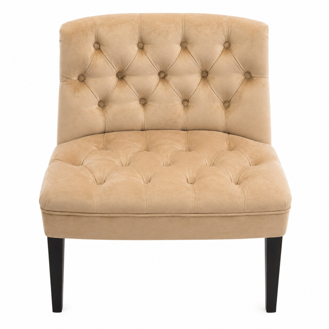 Elegant Upholstered quilted Armchair