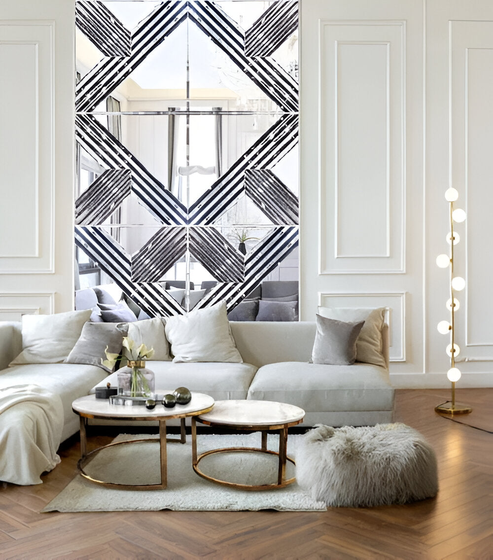 Rombo Silver Mirror