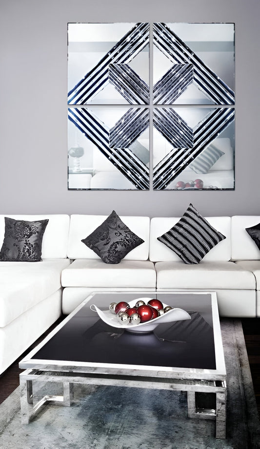 Rombo Silver Mirror