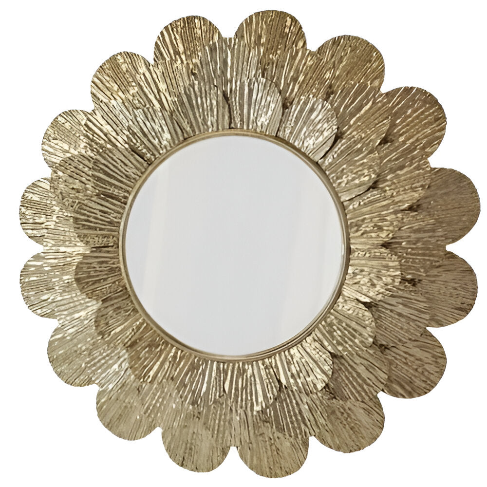 Leaf Round Mirror