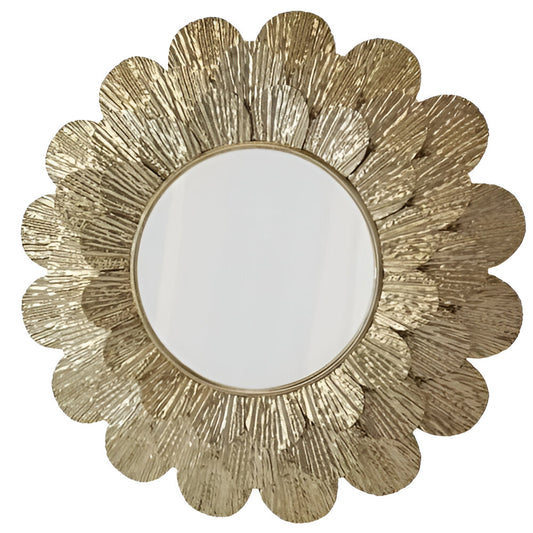 Leaf Round Mirror