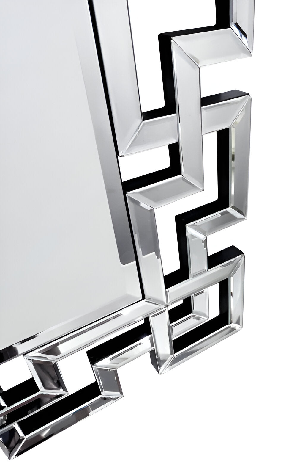 Shine Silver Mirror with Crystals