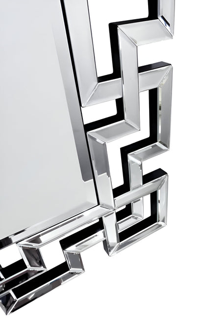 Shine Silver Mirror with Crystals