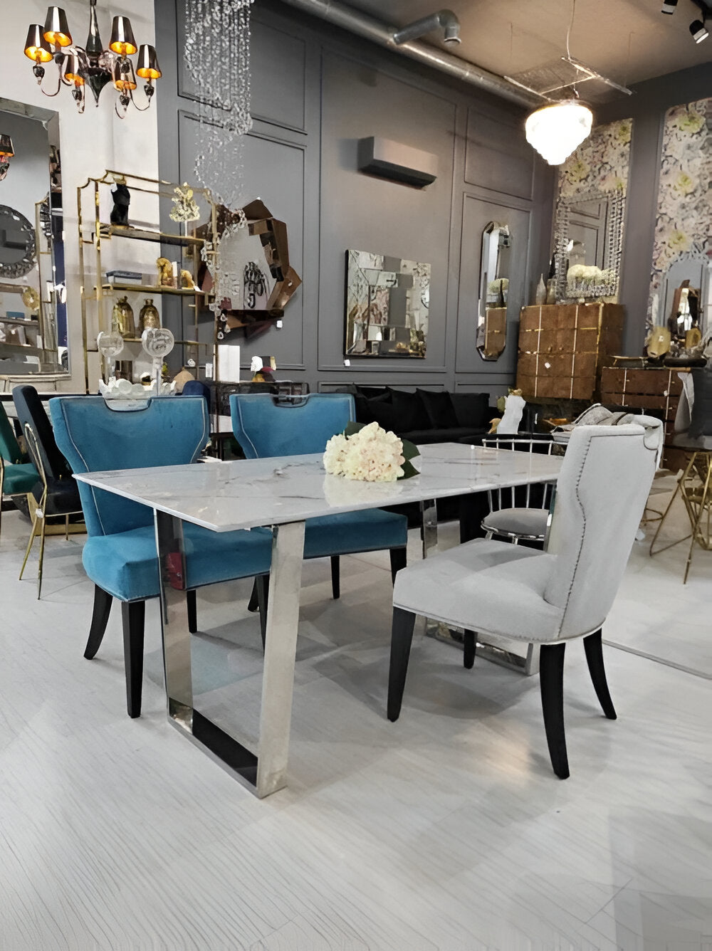 Marmoria jäljittelevä ruokapöytä Toras arte home TG-152 .4490PLN/4 852 PLN