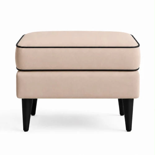 Raja Modern classic style Pouf with edging