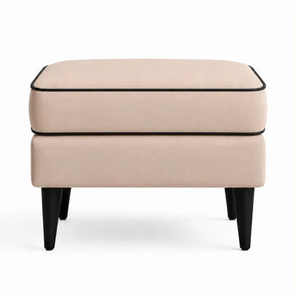 Raja Modern classic style Pouf with edging