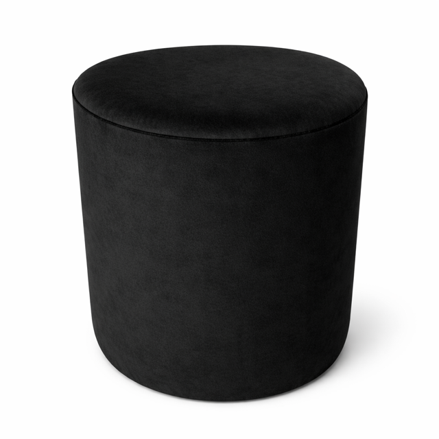 Nicole Black Roller round  Pouf