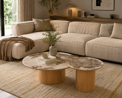 Pando 3 Modern Oak coffee Table