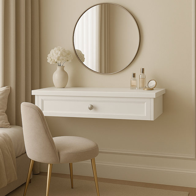 Rico white suspended Console