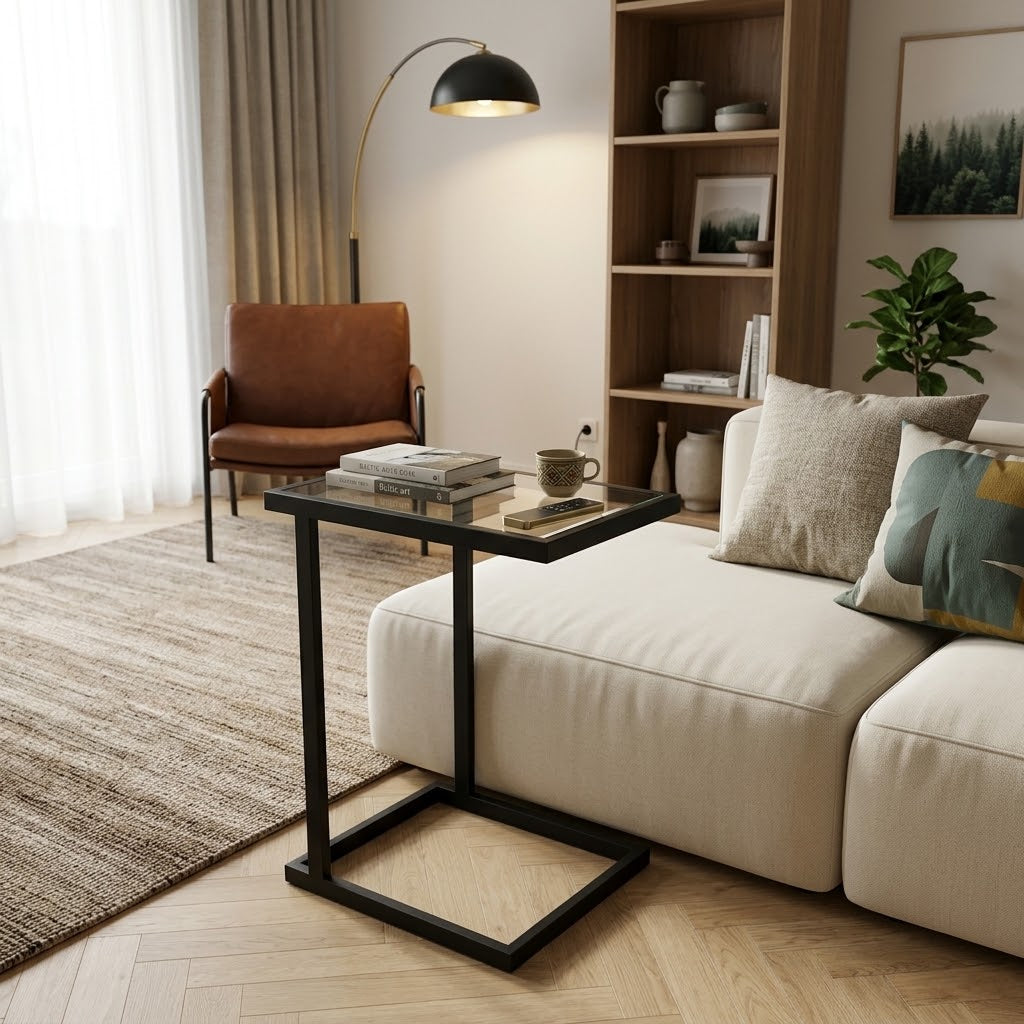 Alison black side Table